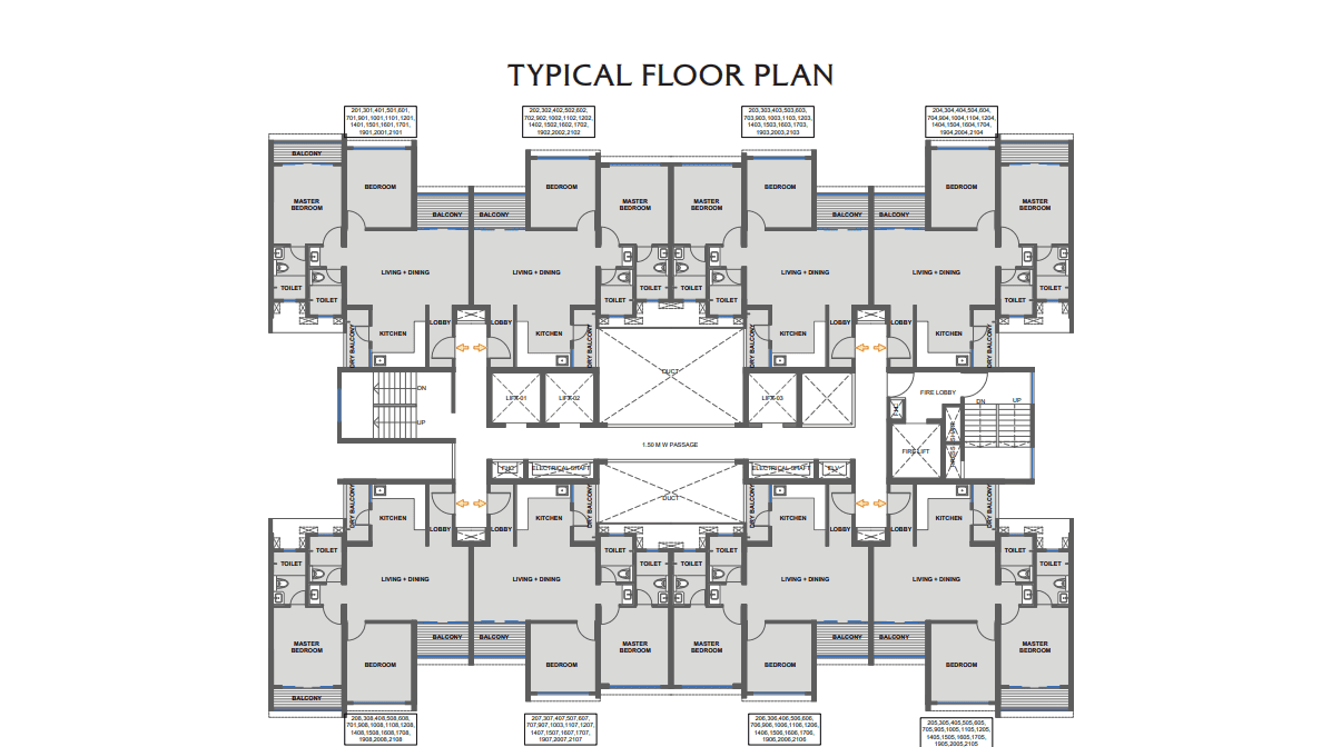 The Winds by Kolte-Patil Floor Plan 1